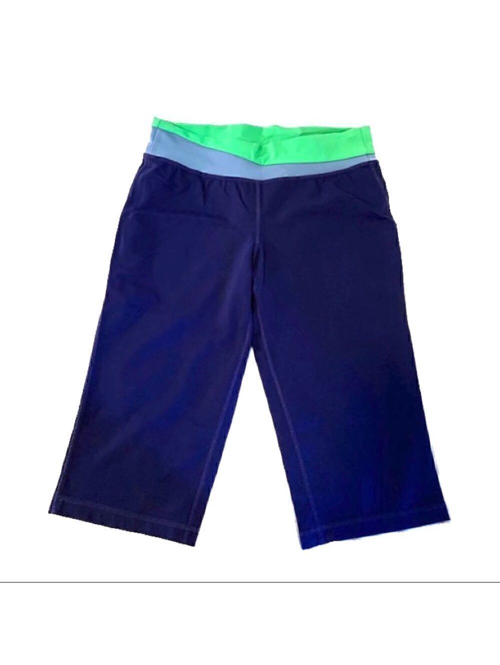 Patagonia Blue/Green Capri Yoga Pants Sz M